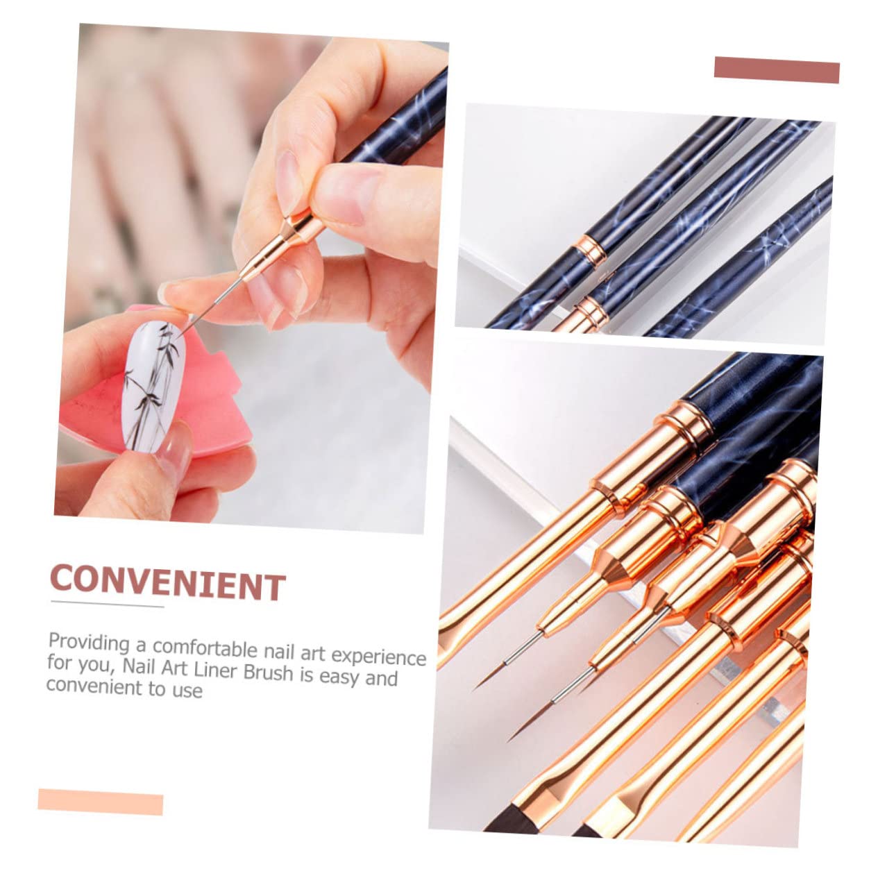 POPETPOP 15pezzi Pennelli Per Nail Art Professionale Per Disegni Unghie Pennelli Liner Per Decorazioni e Pittura Unghie Strumenti Per Manicure