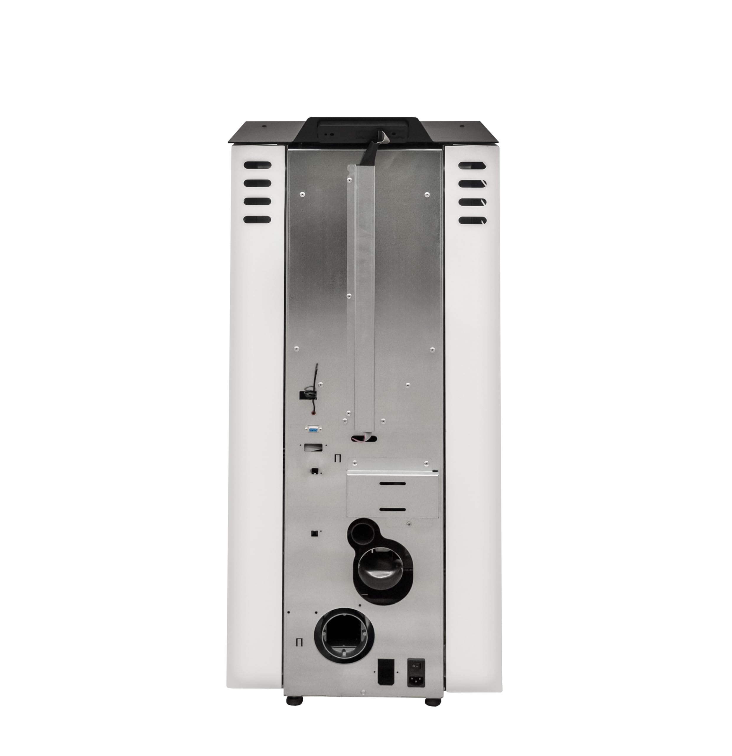 STUFE A PELLET ITALIA Niagara 14 kW Canalizada WiFi - Estufa de aire ventilada Eficiencia 89% Calienta 130 m² Autonomía 15 H 5 velocidades 5 niveles Potencia programable Garantía 24 meses Blanco