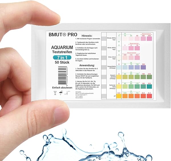 50 Pcs 7 in 1 Fish Tank Test Strips