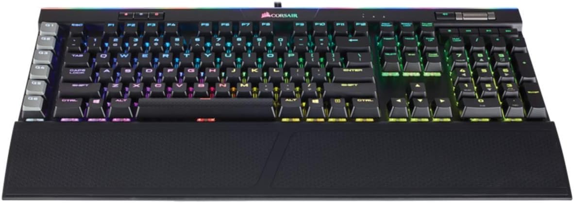 CORSAIR K95 RGB PLATINUM Mechanical Gaming Keyboard - USB Passthrough & Media Controls - Tactile & Quiet - Cherry MX Brown - RGB LED Backlit (Renewed)
