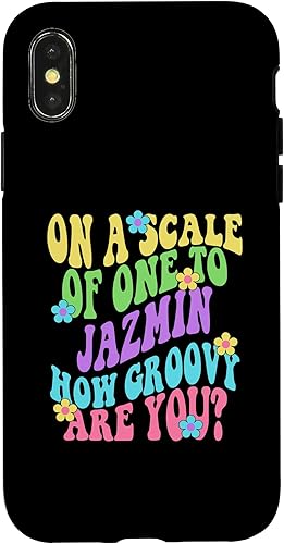 Miniatura 4 de iPhone 14 JAZMIN Personalized Name Cute Retro Girls Groovy Birthday Case