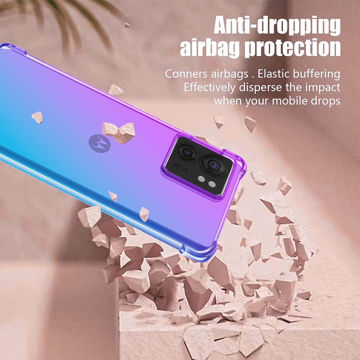 Cover HAOYE Per Motorola Edge 40 – Stile Arcobaleno, TPU Morbido E Antiurto
