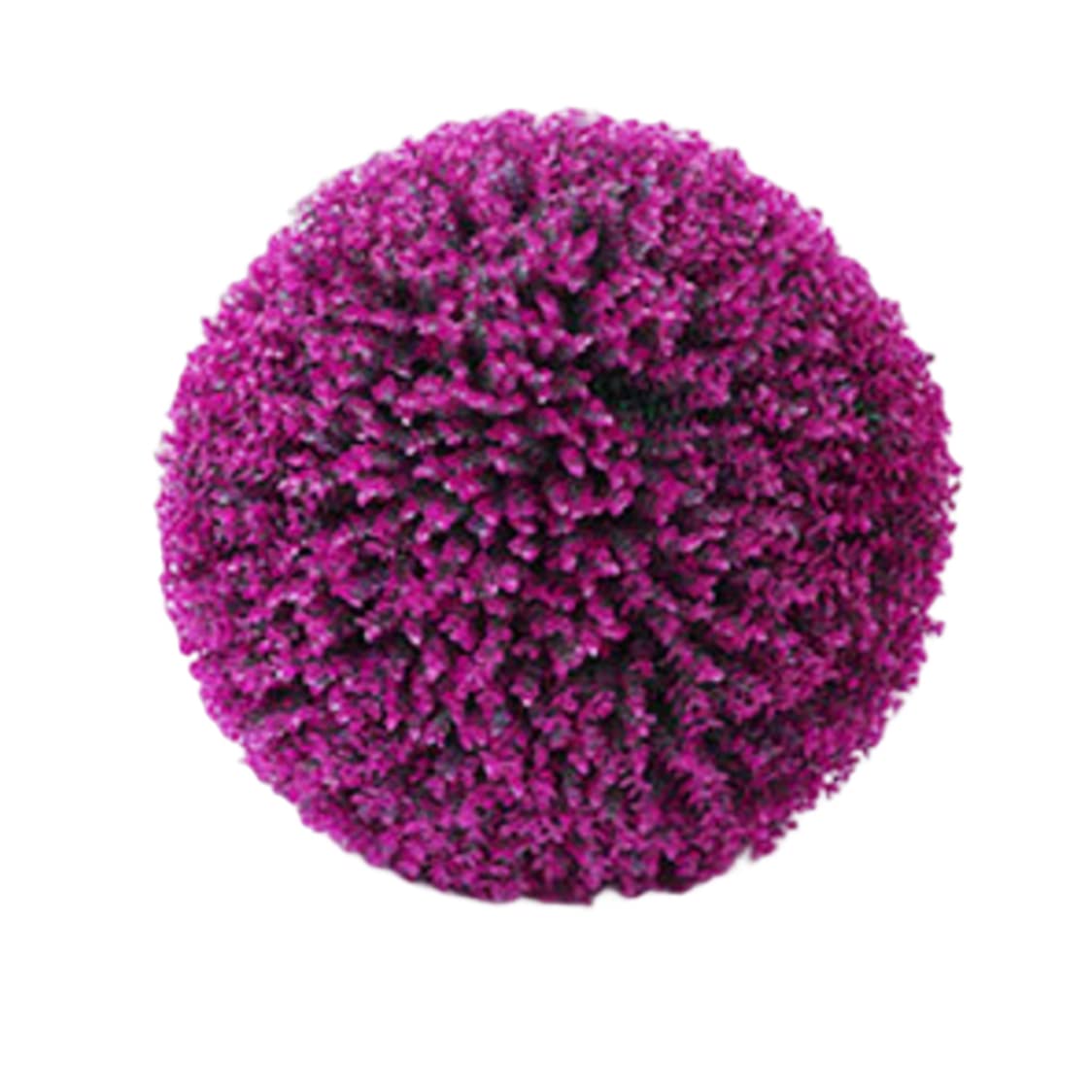 Palla topiaria a pianta artificiale, palline decorative in finto bosso, palla di erba pianta finta impiccata da 35 cm per decorazioni per la casa violaceo - rosso