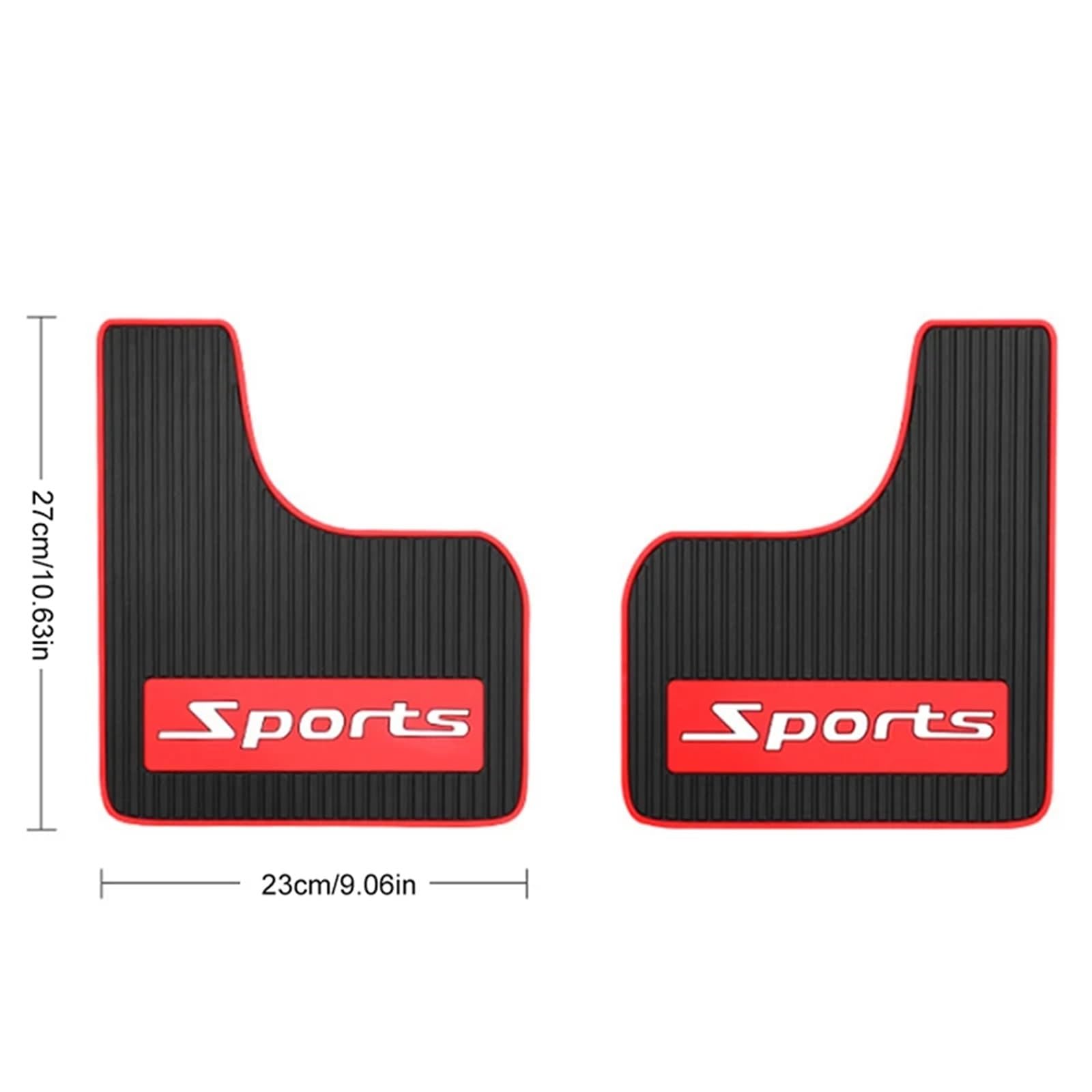 Paramanos Moto Guardamanos Guardabarros de Coche, Ruedas Delanteras y traseras, Guardabarros contra Salpicaduras, Tornillos para, Auto SUV | Mudguard Front Rear Wheels Splash Fender Guards Screws Auto SUV(4pcs Red)