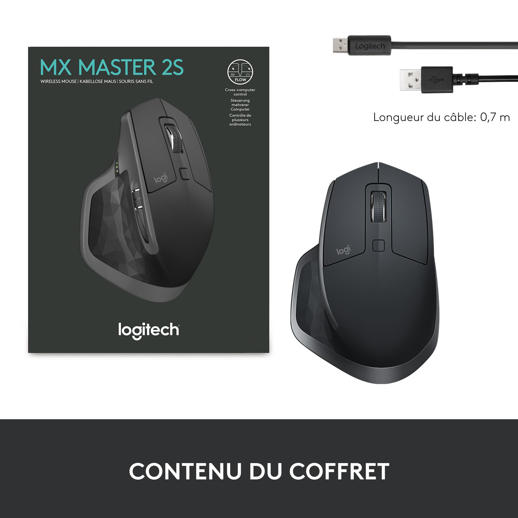 Logitech MX Master 2S Mouse Wireless Bluetooth Edition