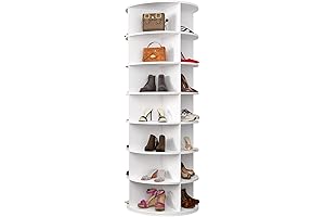 Hestiasko Rotating Shoe Rack - White