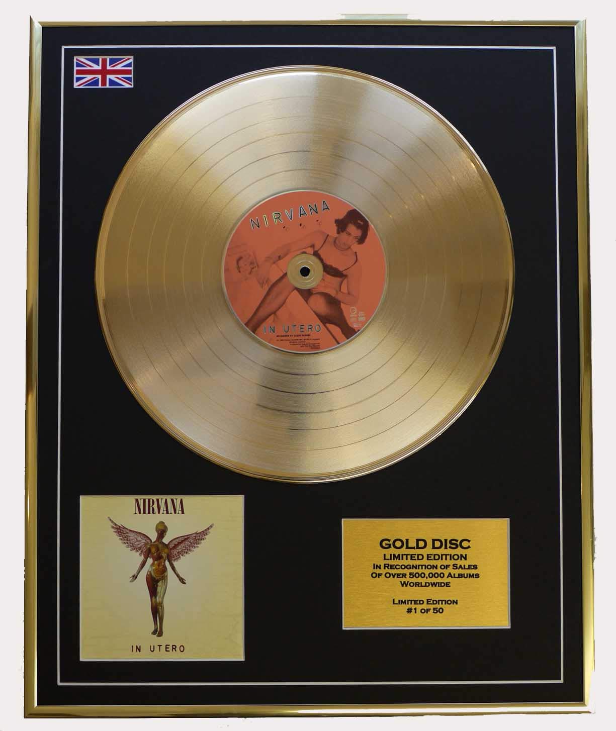 Nirvana In Utero ゴールドディスク NIRVANA/Cd Gold Disc Record Limited Edition/IN UTERO : Amazon.co