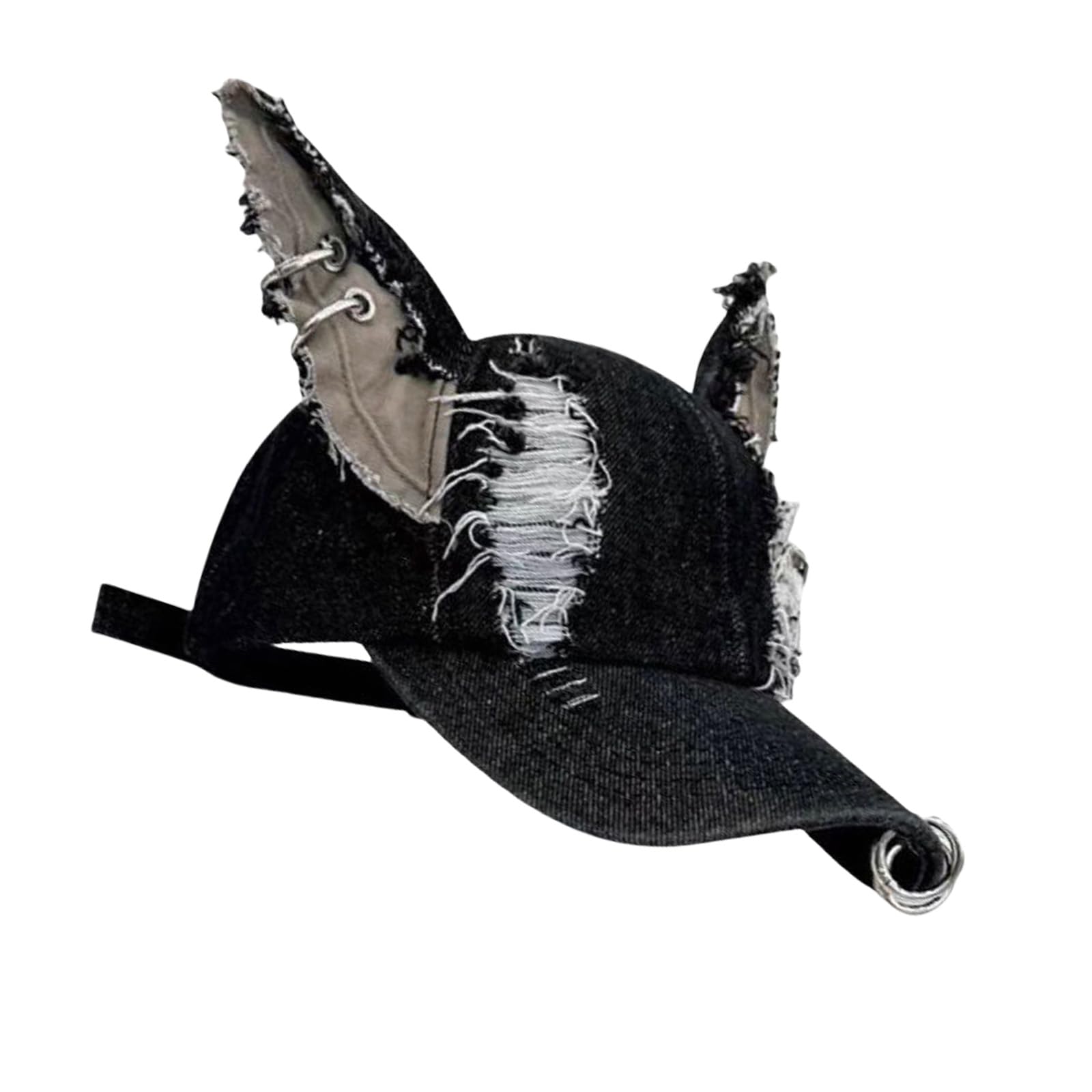 Jazuaiao 2000s Dog Ear Baseball Hat Breathable Fabric Adjustable Truckers Hat for Hiphop Dancing and Theme Event Gathering Hiphop