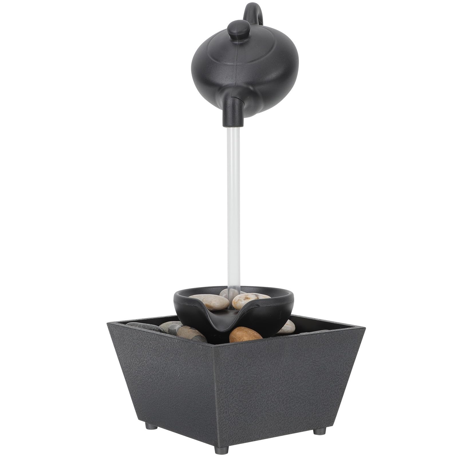 Fuente de sobremesa para crear un rincón zen con cascada de agua relajante en el salón de casa