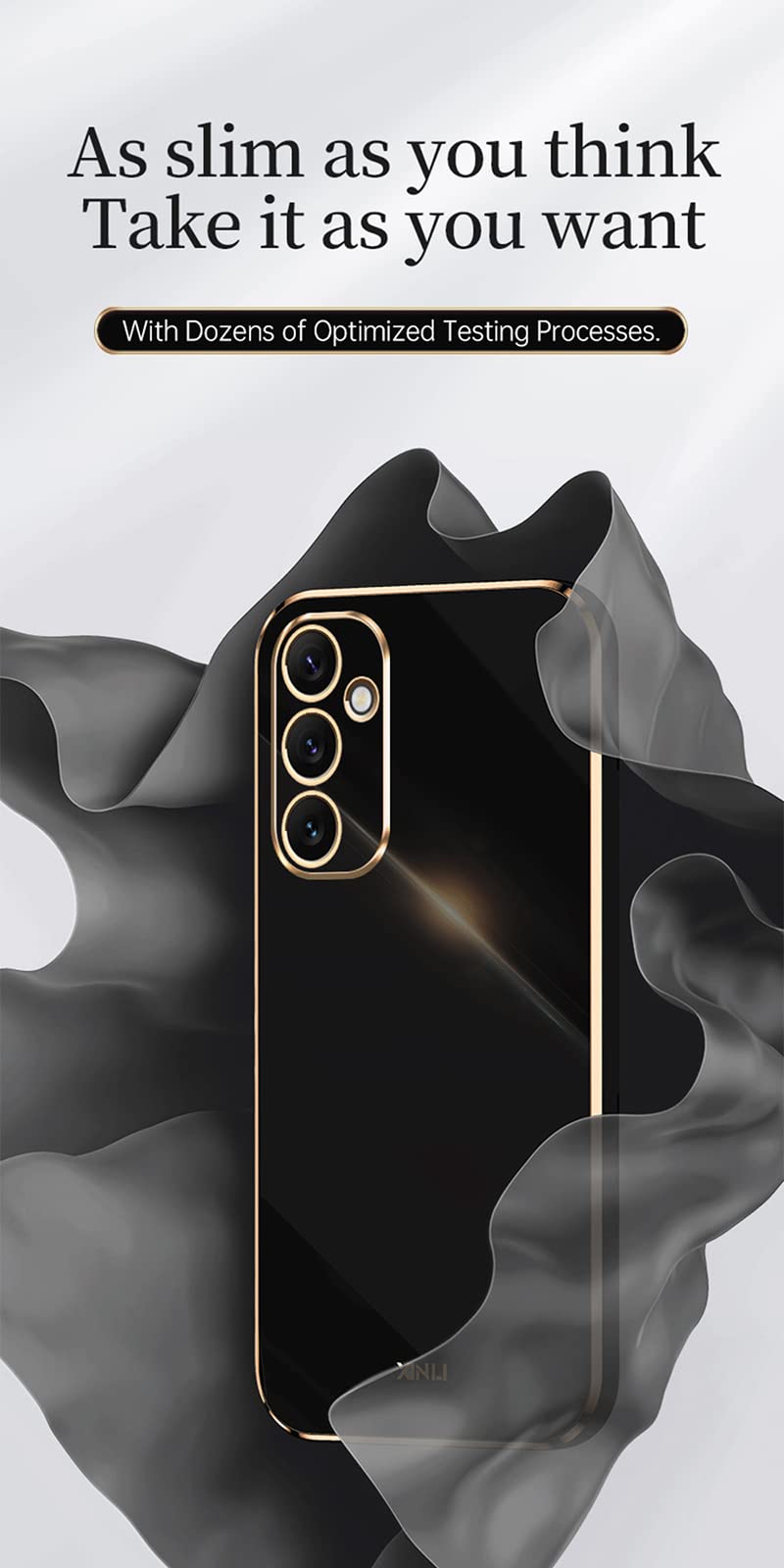 WBWONE Cover Per OPPO A78 4G - Custodia Morbida In Silicone TPU Con Bordo Dorato - Antigraffio E Antiurto - Verde