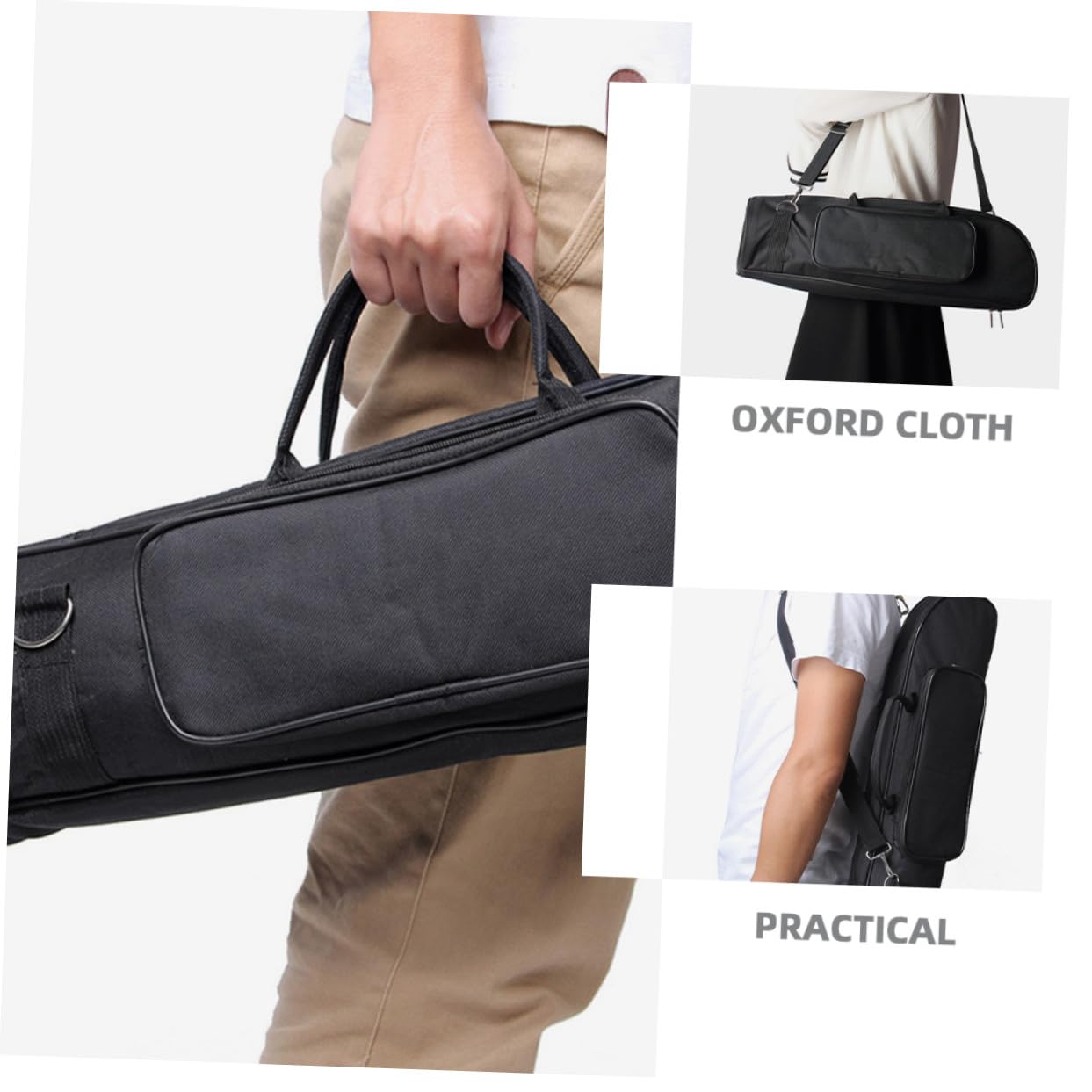 SUPVOX Bolsa Transporte Fácil de Trompeta Tela Compartimentos Separados Oxford para Correa Hombro Protección