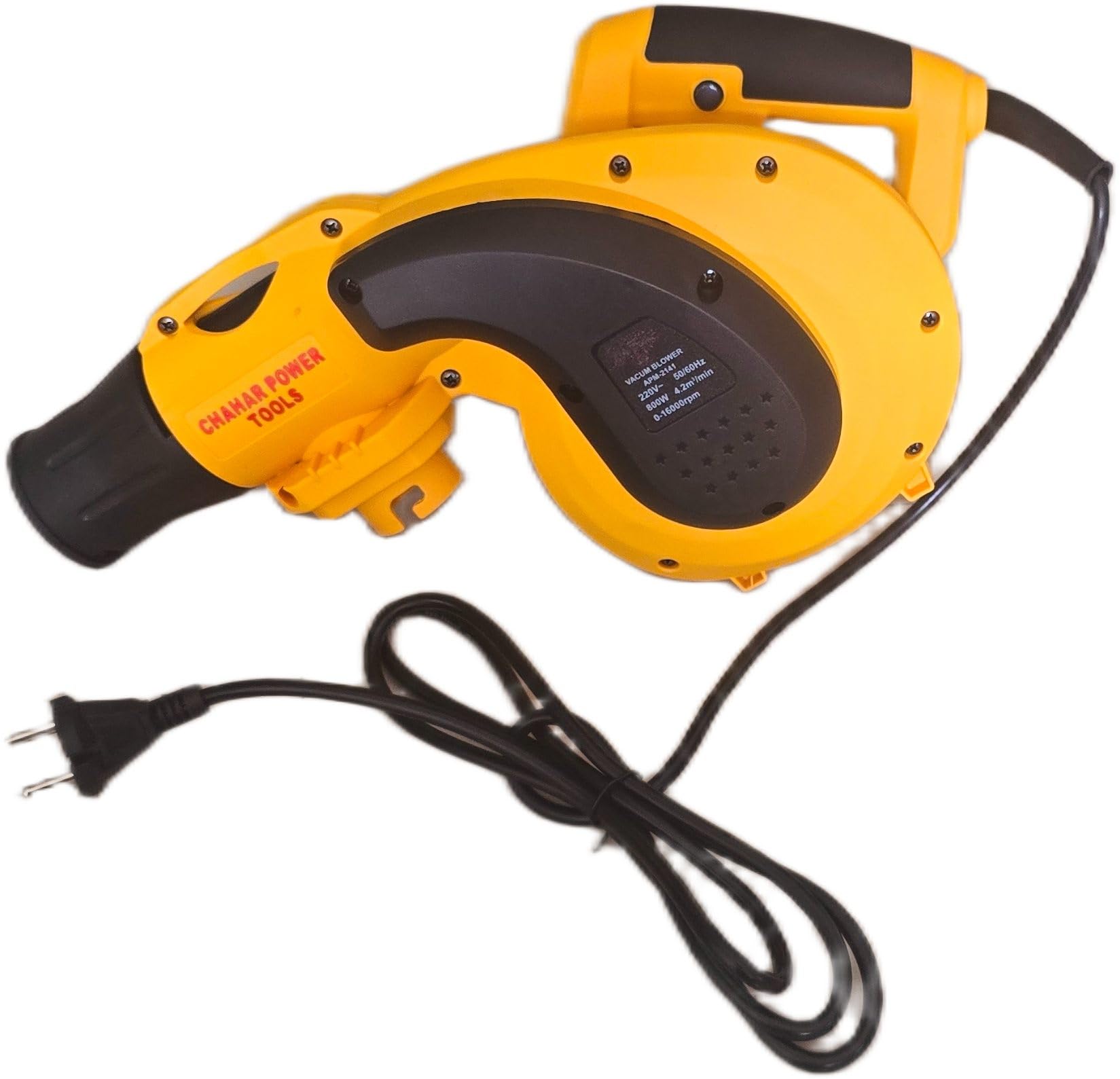 CHAHAR POWER TOOLS-Hand Held Air Blower, 800W Electric Air Blower for Cleaning Dust, Heavy Duty Machine with 16000RPM, Used in Both Home and Office, 220V Powerful Vacumm clenear-image-30