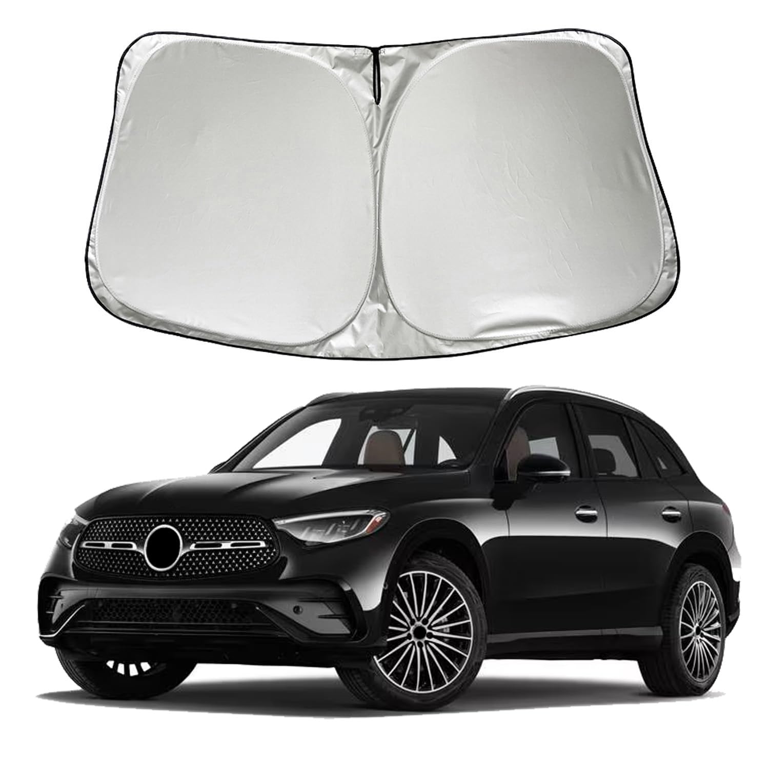 SZYUCHEN Car Windshield Sun Shade Sunshade Compatible with Mercedes Benz GLC 300 GLC300 2026 2025 2024 2023 E 350 450 2017-2025 2026 Accessories,