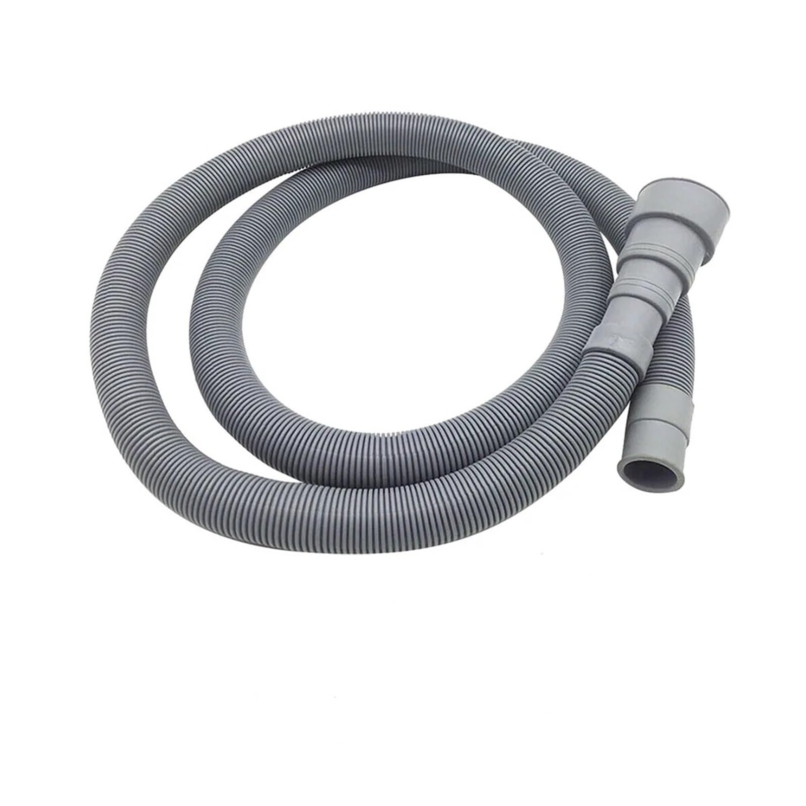 Tubo De Extensión De Manguera De Drenaje for Lavadora Y Lavavajillas, Con Abrazaderas, Varios Tamaños, Color Gris(200cm)