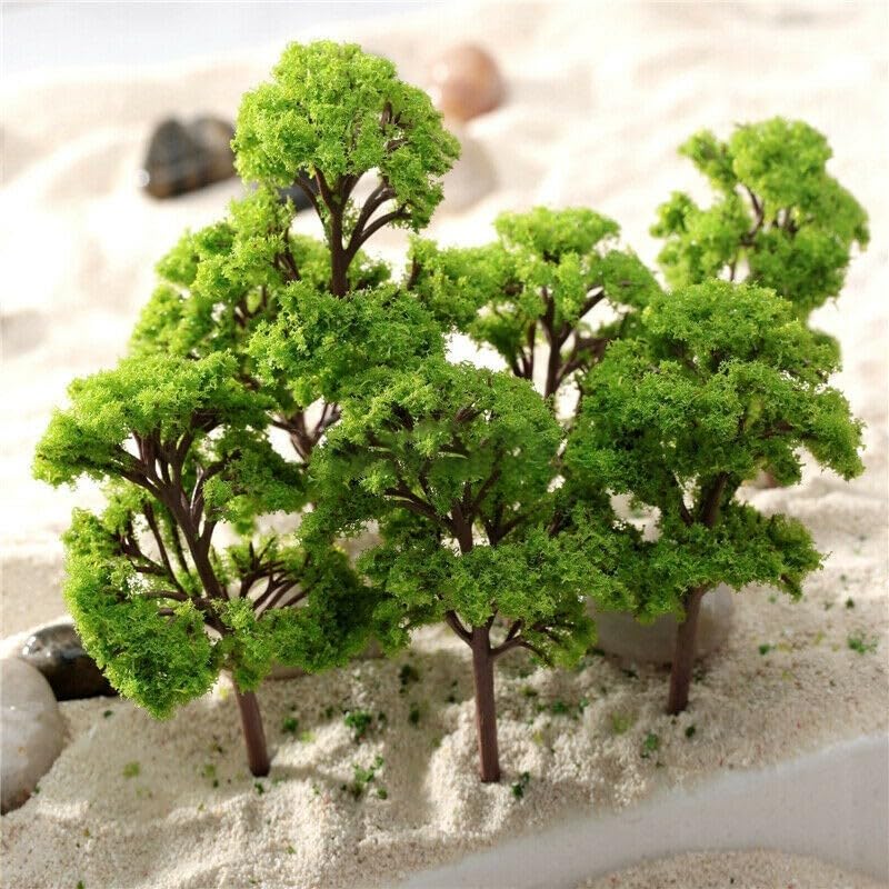 Miniature Model Trees Scale Model Trees For Train Layouts 4CM Plastic Scenery Decorations Miniature Trees Model Railway Trees Model Building Accessories(10PCS)