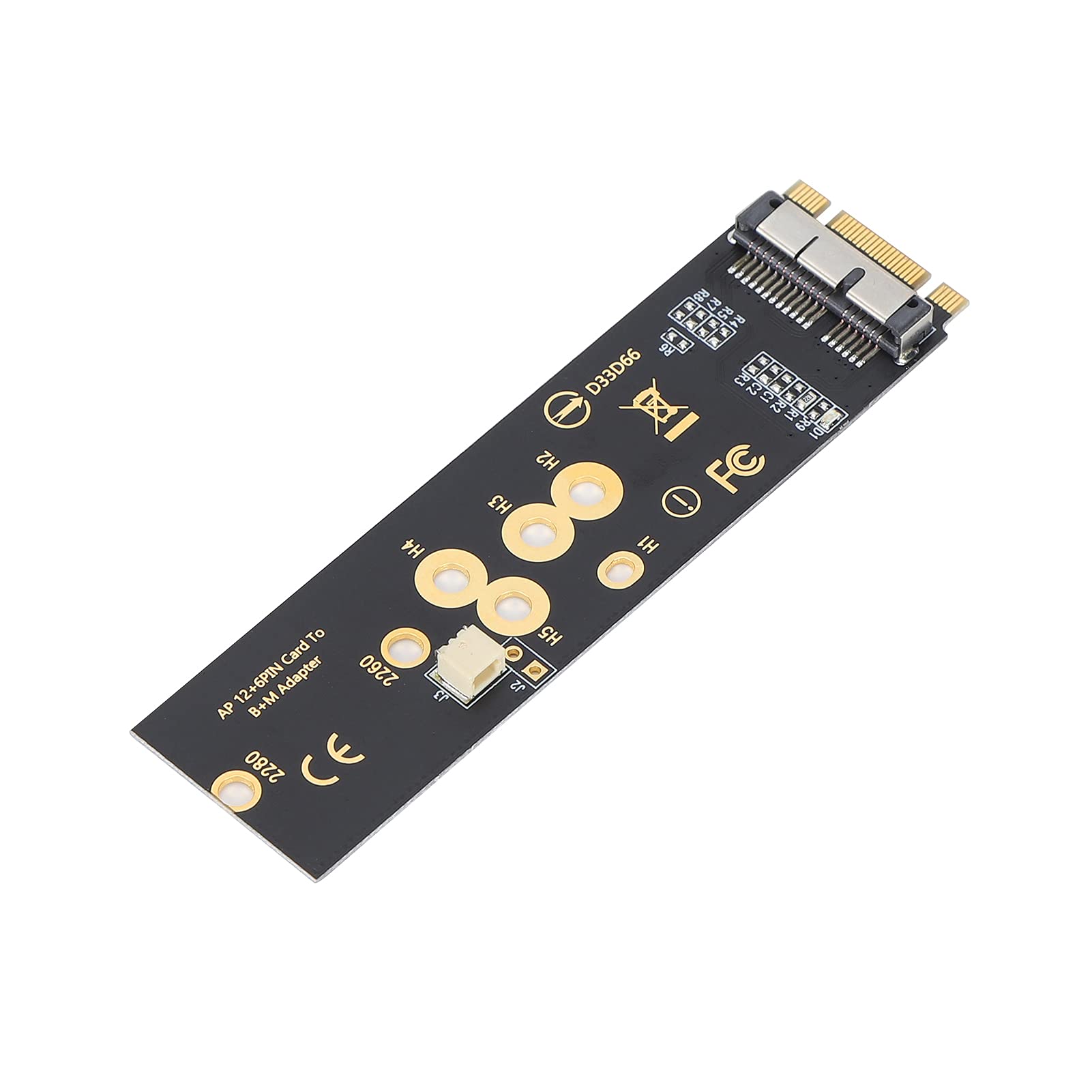 Card Adapter Network Card SSD NGFF Key BM Adapter Fit for 7/8/10/OS X, Compatible with M.2 PCI-E Key-M Port Device