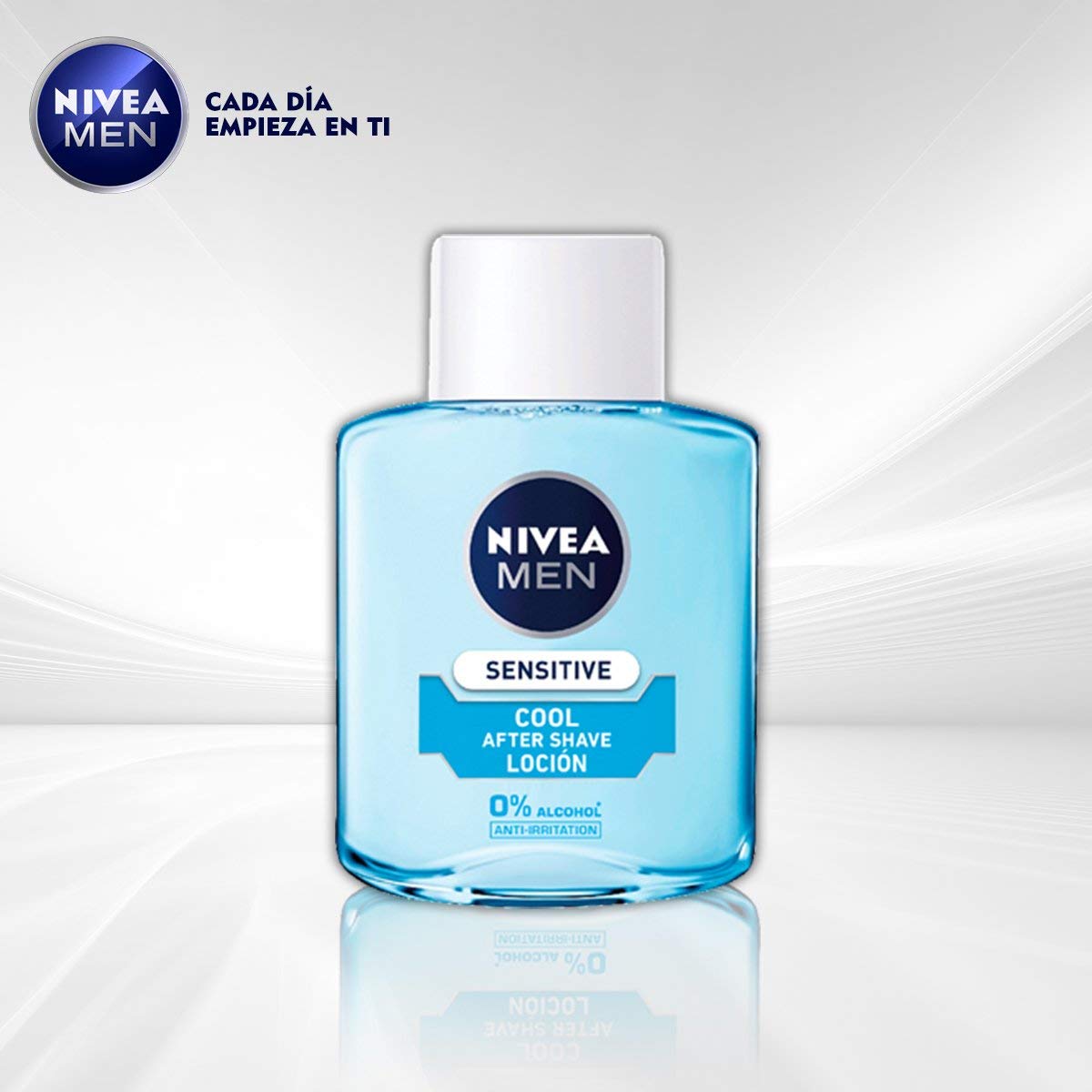 Nivea Men Sensitive Cool Loción After Shave, Estándar, Fresca, 100 Mililitro