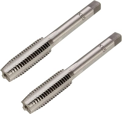 2Pcs/lot M3-M12 Industrial HSS Machine Spiral Point Straight Fluted Metric Taper and Plug Tap Right Hand Thread Screw Tap MINGPING (Color : 2pcs M10)