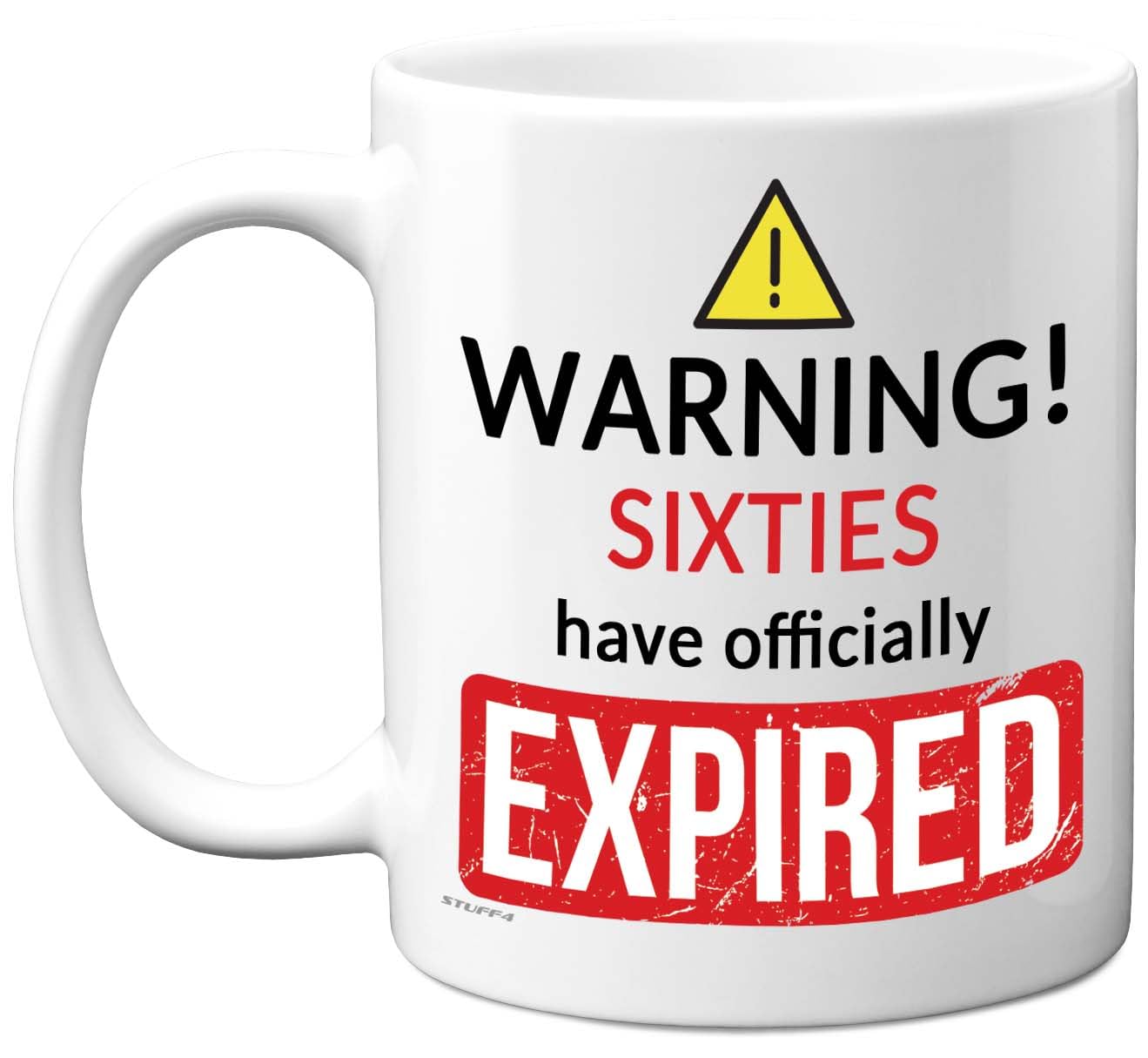 70th Birthday Gifts for Women Men - Sixties Have Expired - Rude Novelty Gag Joke Funny Mugs for 70th Birthday Present, 11oz Premium Ceramic Coffee Mugs