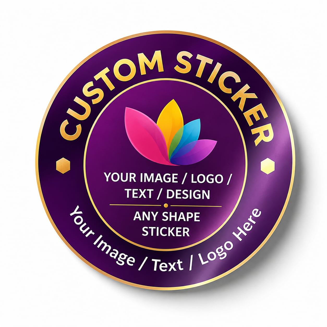 Custom Logo Stickers Personalized with Your Image, Logo, Text & Design | 1.5 Inch Round Self Adhesive Business Branding & Packaging Labels | Premium Quality Print | Pack of 150-image-13