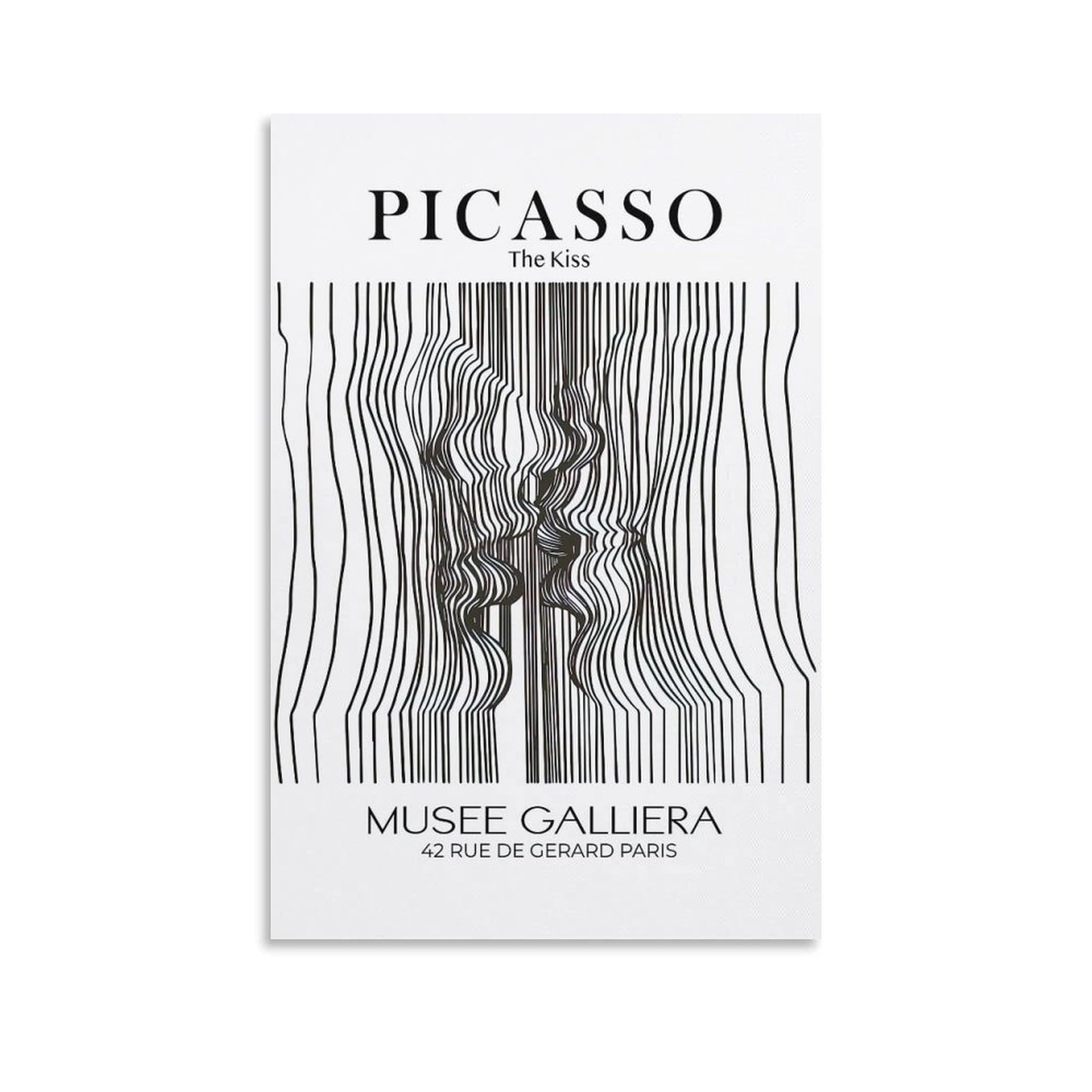 Picasso Kiss Posters For Room Aesthetic For Room Aesthetic Canvas Bathroom Art Wall Decor Photo Prints 24x36inch(60x90cm)