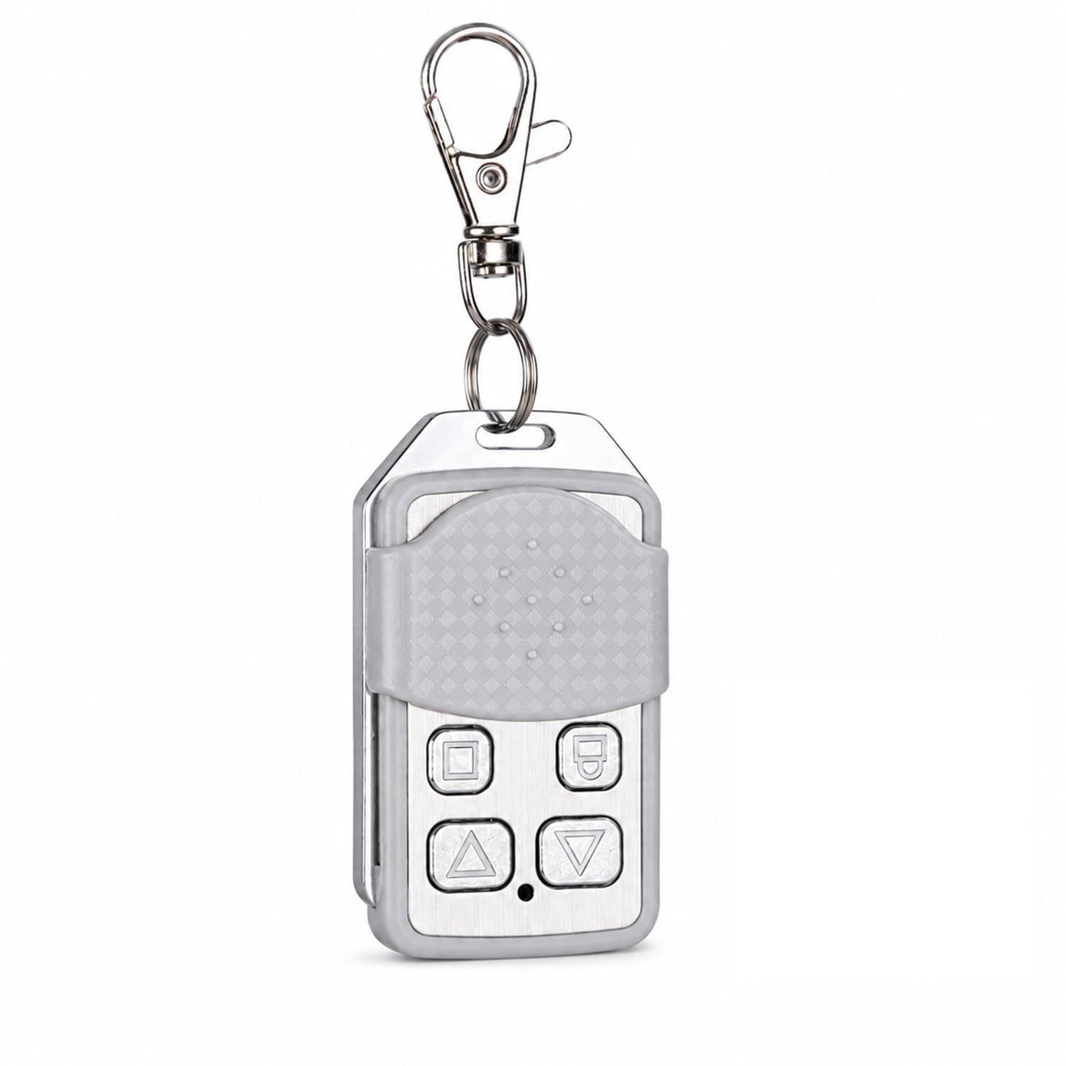 Universal Garage Door Remote, Electric Gate Fob for 433mhz, 12V 30MW Garage Gate Opener, Electric Garages Remote Control Key Fob with Key Ring & 4 Buttons for Car Windows and Doors
