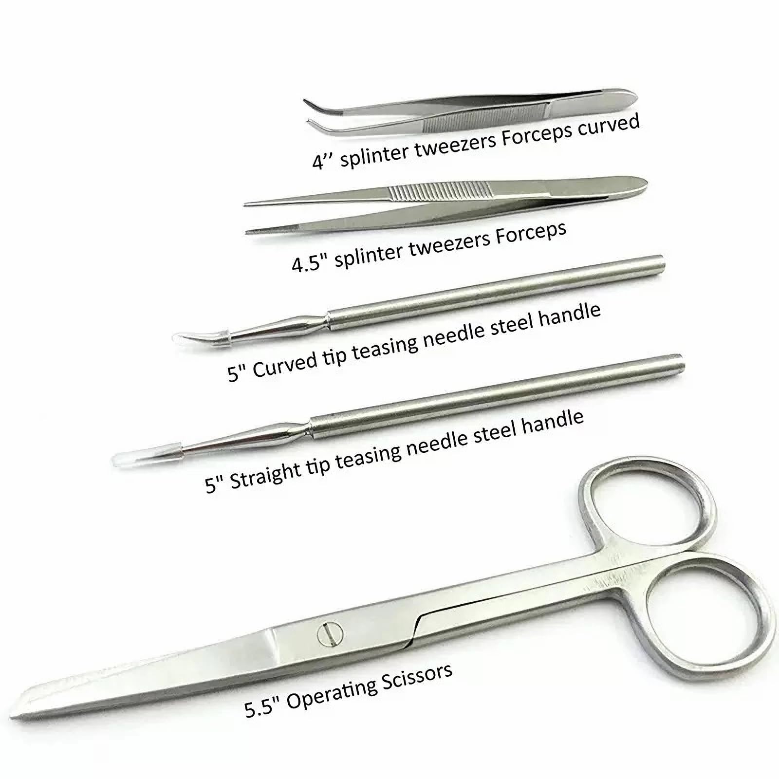 Ensemble de 22 Instruments de Dissection, adapté aux laboratoires de biologie, aux laboratoires vétérinaires, à l'anatomie, à la botanique et aux étudiants en médecine.