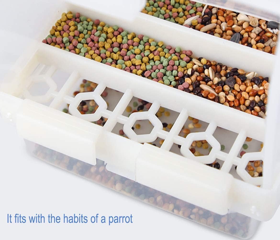 Mangiatoia Per Uccelli Trasparente Automatica Pappagalli Bevitore Di - Foto 3