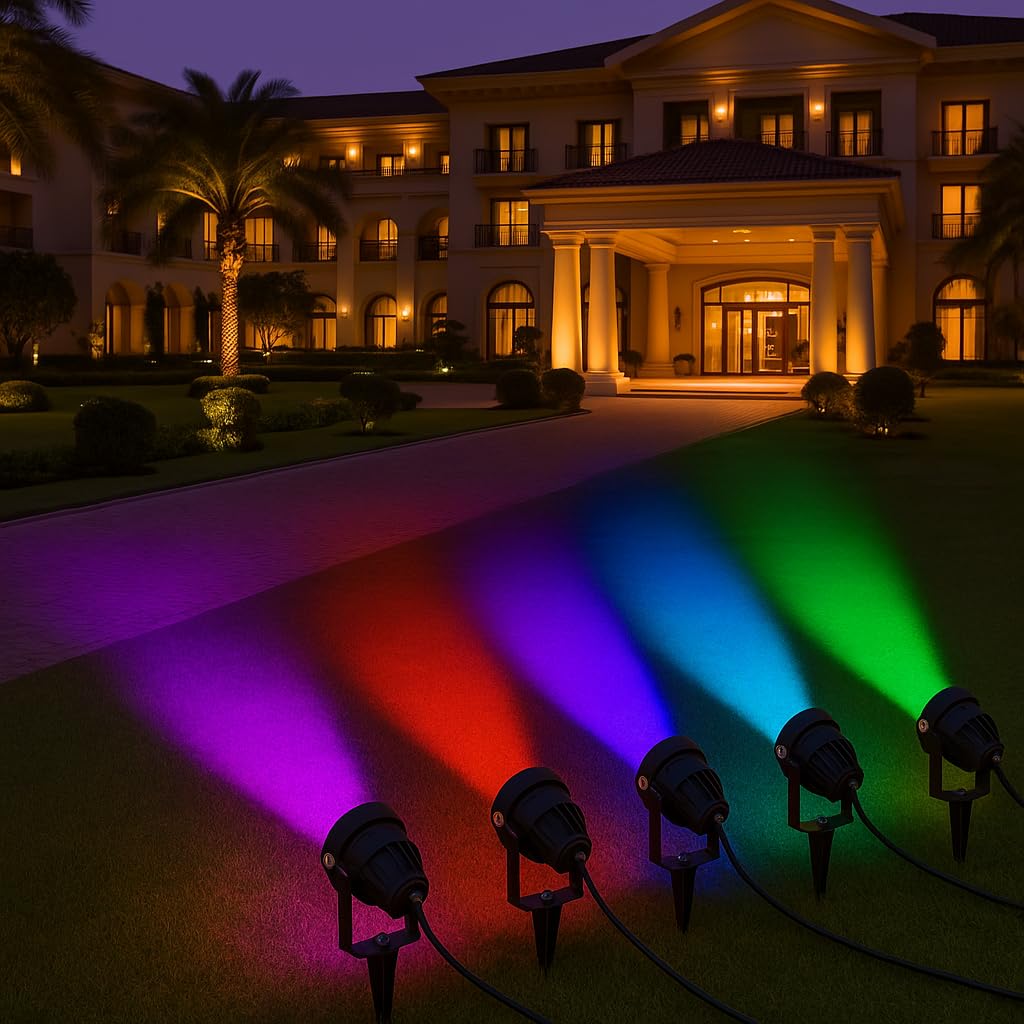 TRIPPING 5WATT RGB Auto Color Changing Waterproof Spike LED Light – Outdoor Landscape Garden Spot Lamp, Multicolor Projection for Decoration, Lawn, Tree, Diwali, Christmas – Pack of 1-image-19