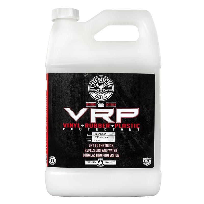 Chemical Guys VRP Creme para Pneus, Vinil, Borracha e Plástico TVD_107SW, Acabamento Seco, 3,79 L