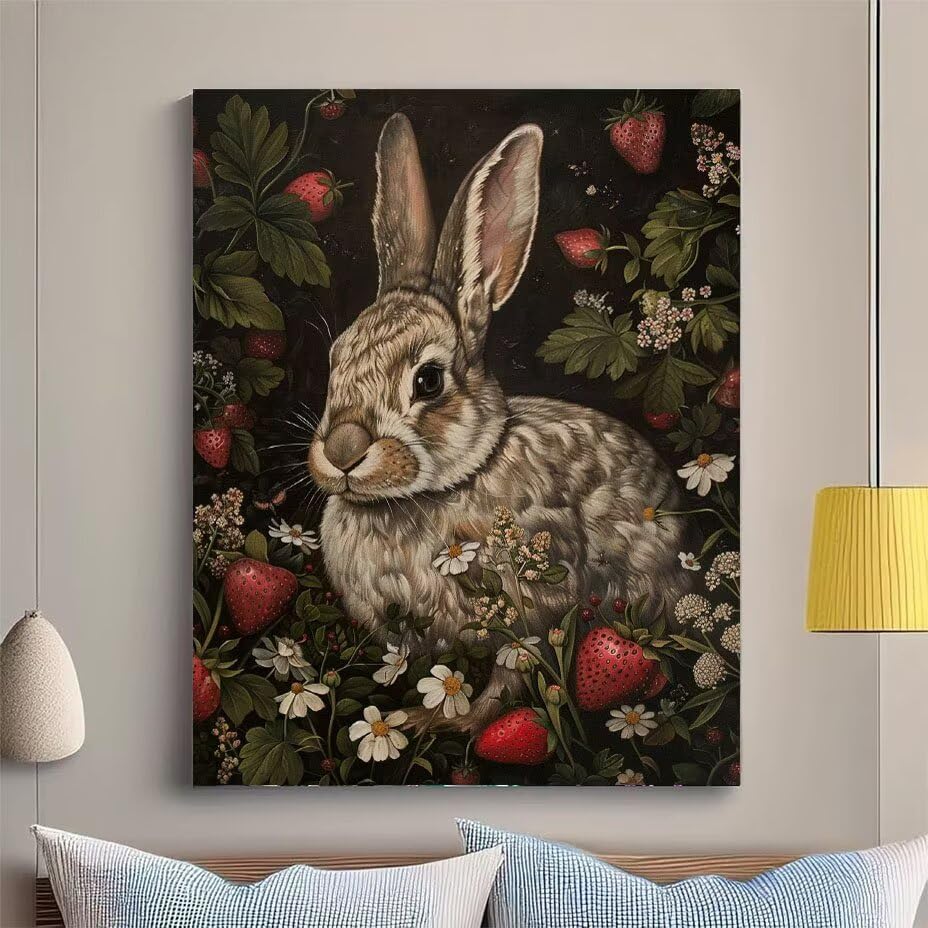 Diamond painting adulte lapin pour décorer votre salon avec un art mural - 2