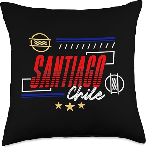 Vista 4 de Santiago Chile Famous South American Chilean City Landmarks Throw Pillow