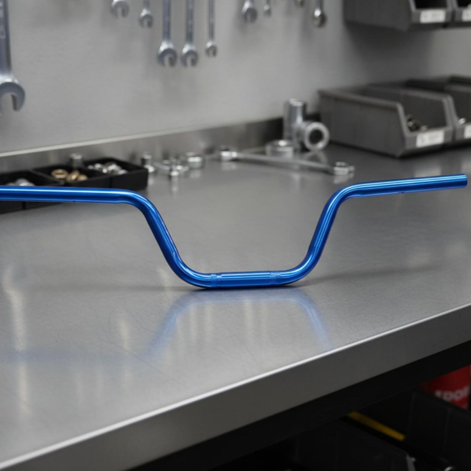 Manubrio per in Alluminio con Altezza 140 Mm E Parete Spessa 2 Mm per Durata E Affidabilità Adatto per Personalizzazione E Uso Quotidiano su Strade Asfaltate, Nero