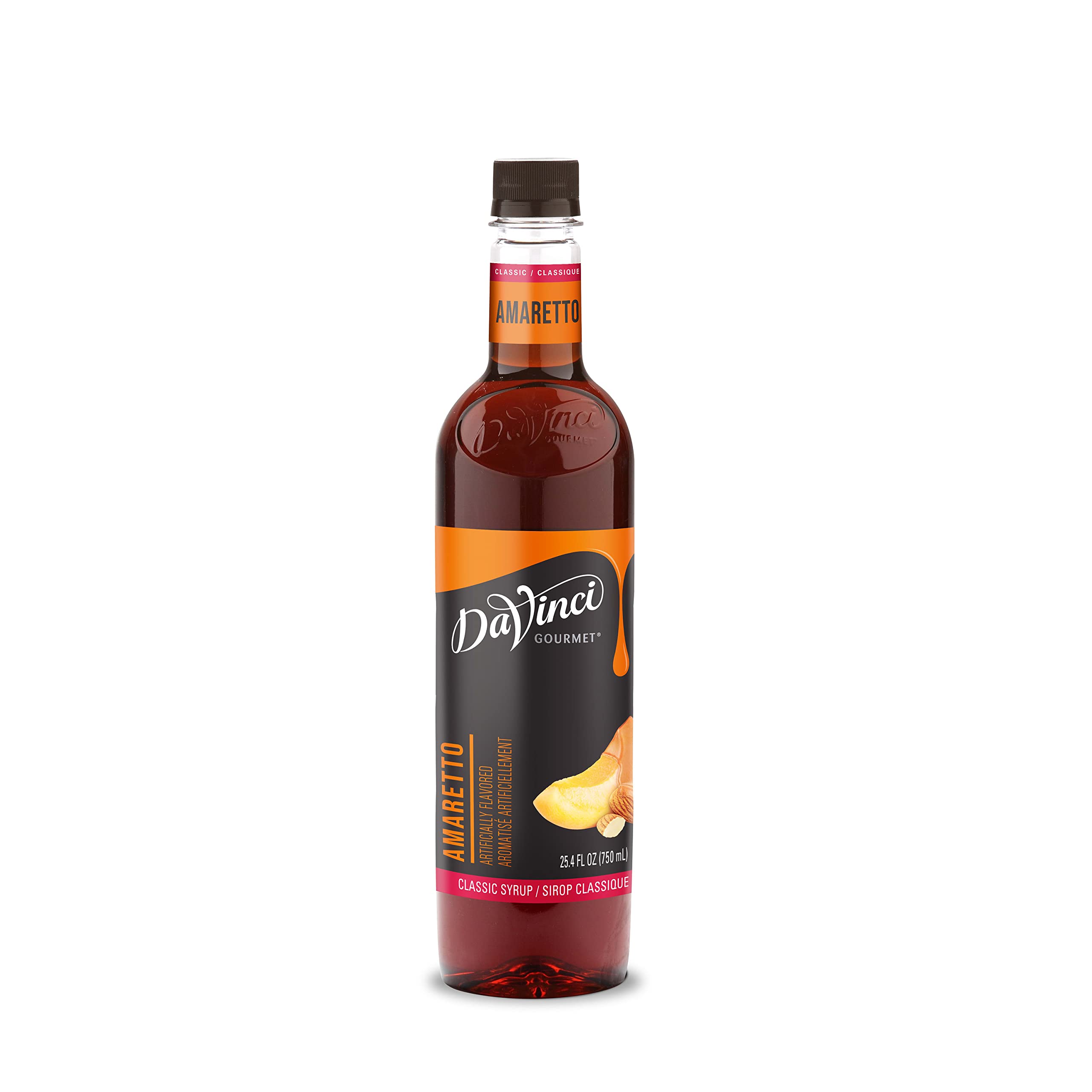 DaVinci Gourmet Classic Amaretto Syrup, 25.4 Fluid Ounces (Pack of 4)