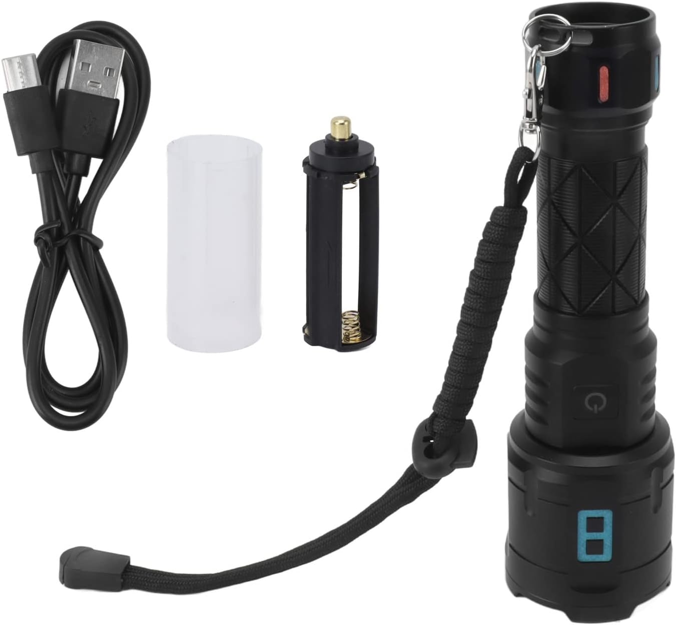 Re LED Flashs 10000LM, Super Bright h, 5 Modes Flash with USB Type C Charging, E for Cam Hiking oor Activities