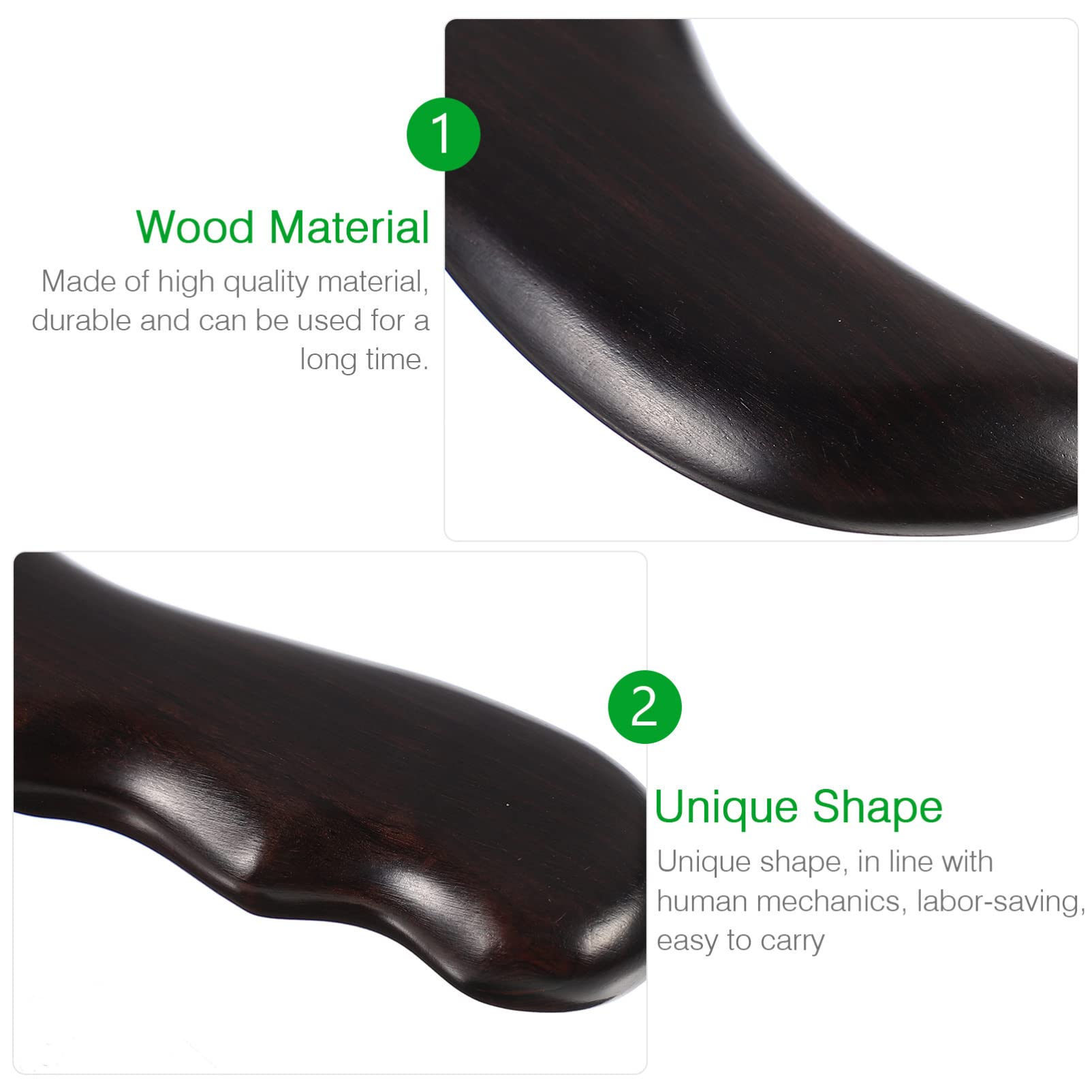 FRCOLOR Face Scraper Massage Board Facial Tool Face Massage Tools Wood Tools Acupuncture Scraping Board Blue Shot Glasses on Wood Massage Board