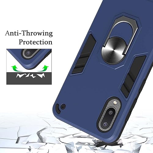 Miniatura 5 de Funda compatible con Vivo Y21s 4G, anillo integrado con soporte magnético compatible con Vivo Y33s 4G  Y21 4G funda 2 en 1 a prueba de golpes, color