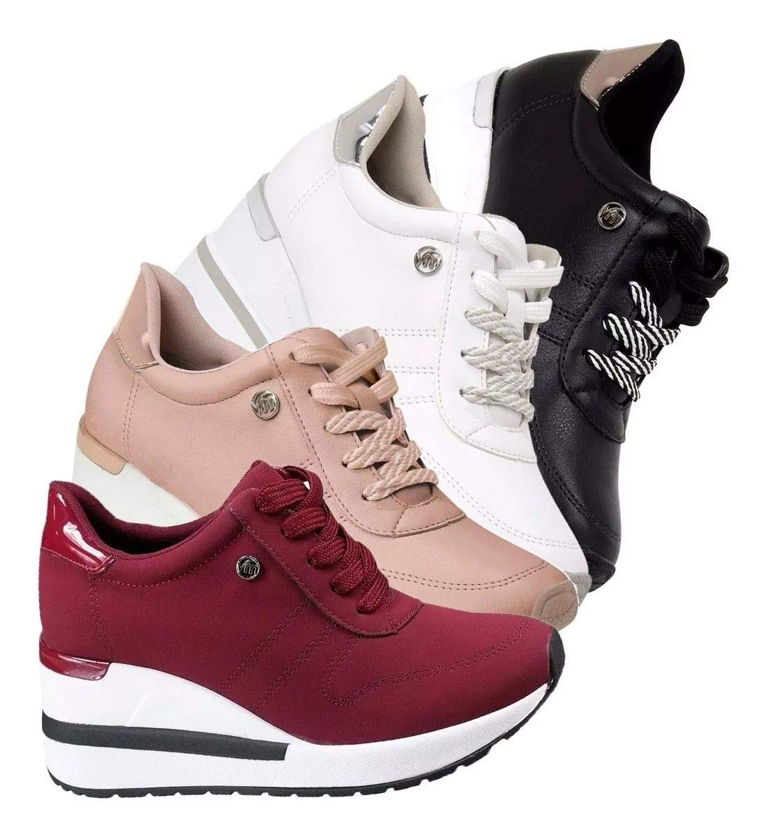 Tenis Salto Anabela Via Marte Tênis Via Marte Anabela Feminino