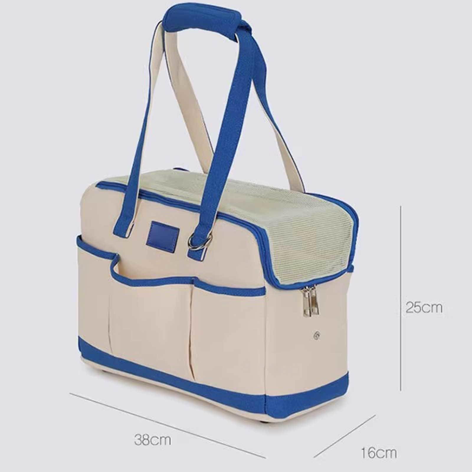Bolso de Viaje para Mascotas Monedero para Perros Monedero de Animales Pequeños Bolsa para Cachorros Mochila para Perros para Perros Pequeños, Gatos para Viajes Al Aire Libre,Blue