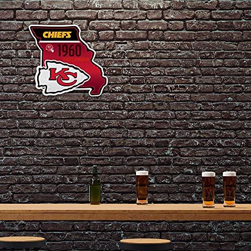 Image of Rico Industries NFL Football State Shape Shape Cut Pennant - Home and Living Room Decor - Soft Felt EZ to Hang
