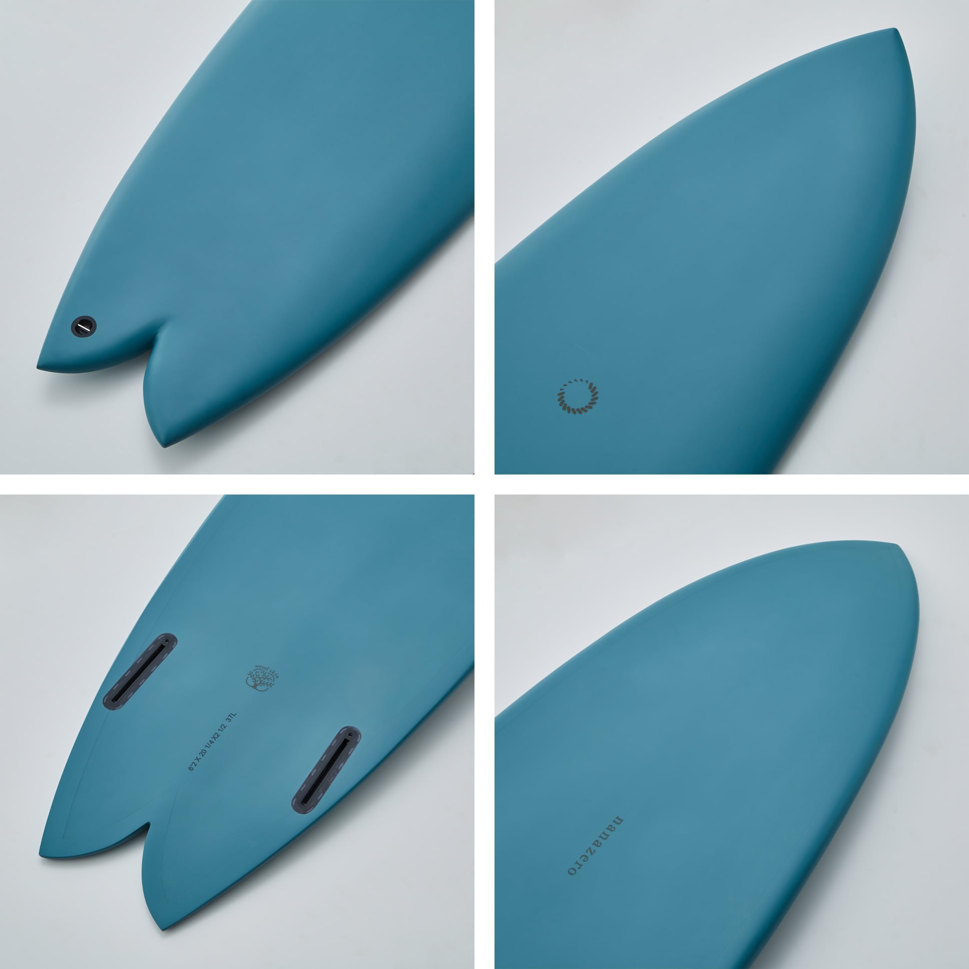 Amazon | nanazero WOOD SKIN サーフボード HB02 Twin Fish 6'0