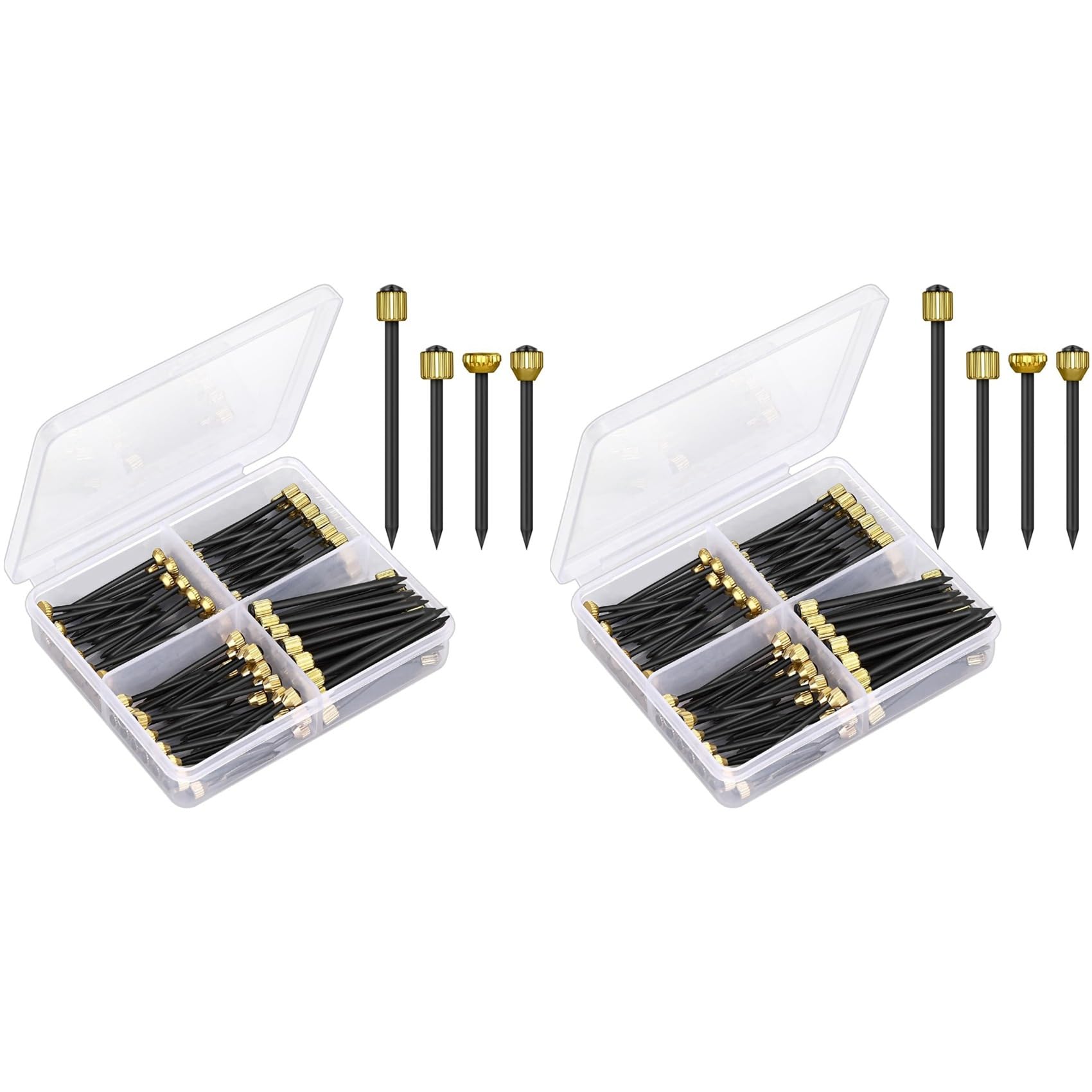 Jnchdghwa Black&Gold 240Pcs Picture Hanging Nails 4 Sizes Wall Nails For Picture,Nails For Wall Picture For Wall Decoration Hanging Frame Kit