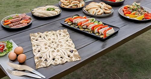 Miniatura 4 de Salvamanteles de madera hecha a mano para platos calientes y ollas titular almohadilla caliente para cocina y mesa de comedor decoración utensilios