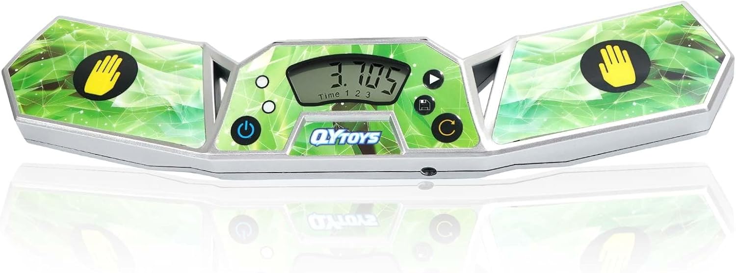 Professional Speed Cube Timer, Touch Control Timer for Puzzle（Green）