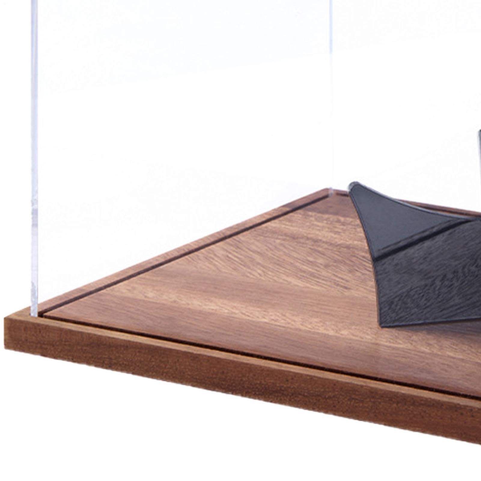Przezroczysta gablota ekspozycyjna Drewniana podstawa 30x20,8x17,8 cm | Duża gablota z akrylu na lalki modele do sklejania pamiątki figurki akcji posągi do