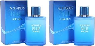 Blue Eau de Toilette for Men – Fresh Aquatic Citrus Men’s Perfume, Masculine Scent, 100ml/3.4 Fl Oz (2, 100 ml)
