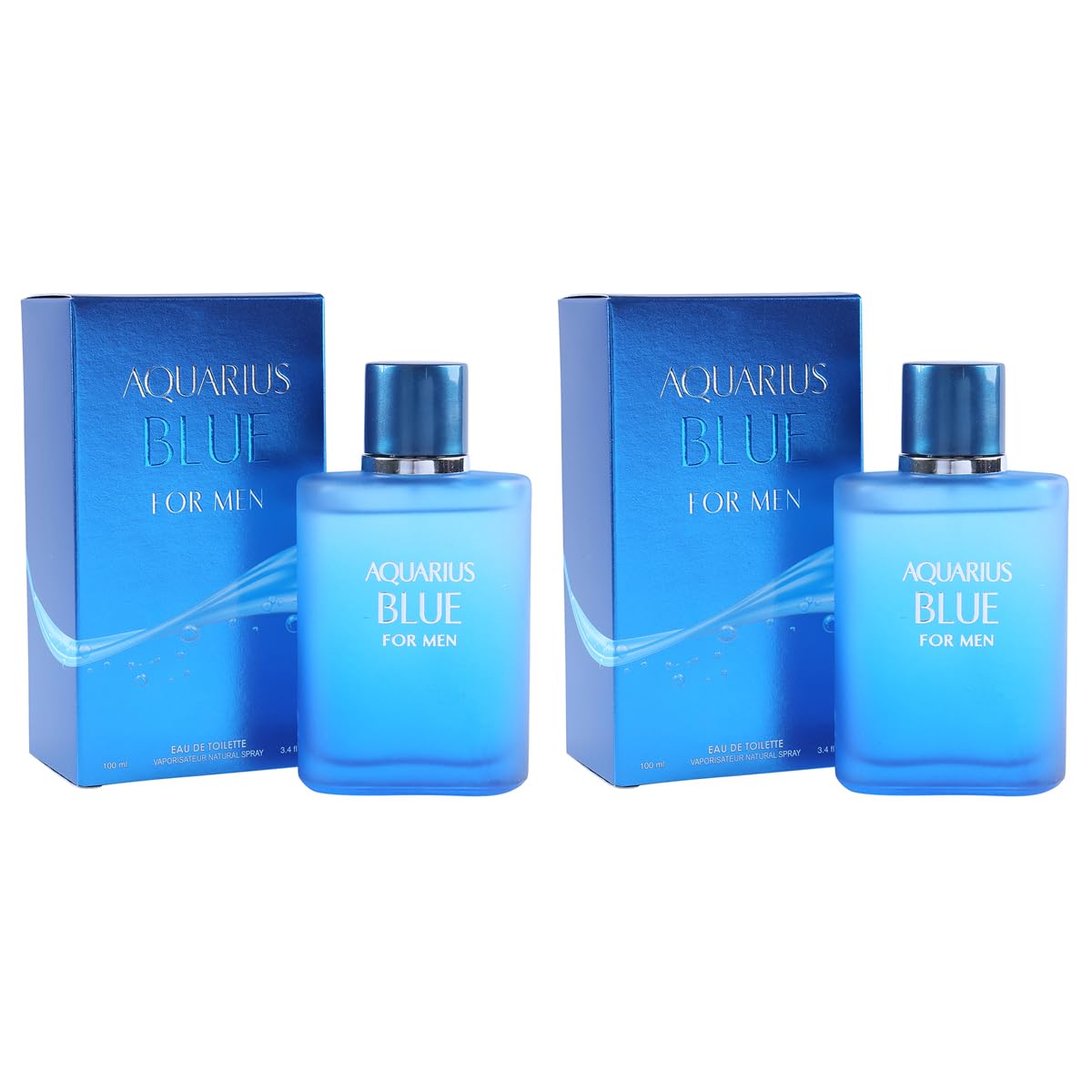 Blue Eau de Toilette for Men – Fresh Aquatic Citrus Men’s Perfume, Masculine Scent, 100ml/3.4 Fl Oz (2, 100 ml)