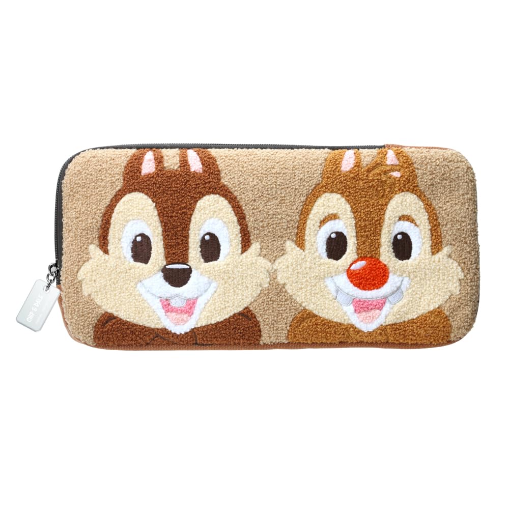 Premium Style 携帯ゲーム用ディズニーキャラクター サガラ刺繍 ポーチ SWITCH2対応 (チップ＆デール)
