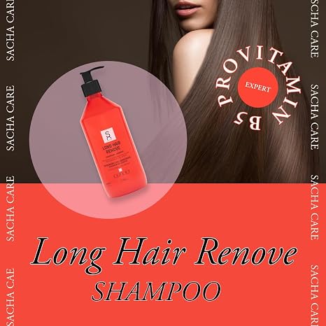 Expert Long Hiar Renove Shampoo - With Provitamin B5 Amino Acids and Castor Oil - For Long Vital and Smooth Hair 500 ml