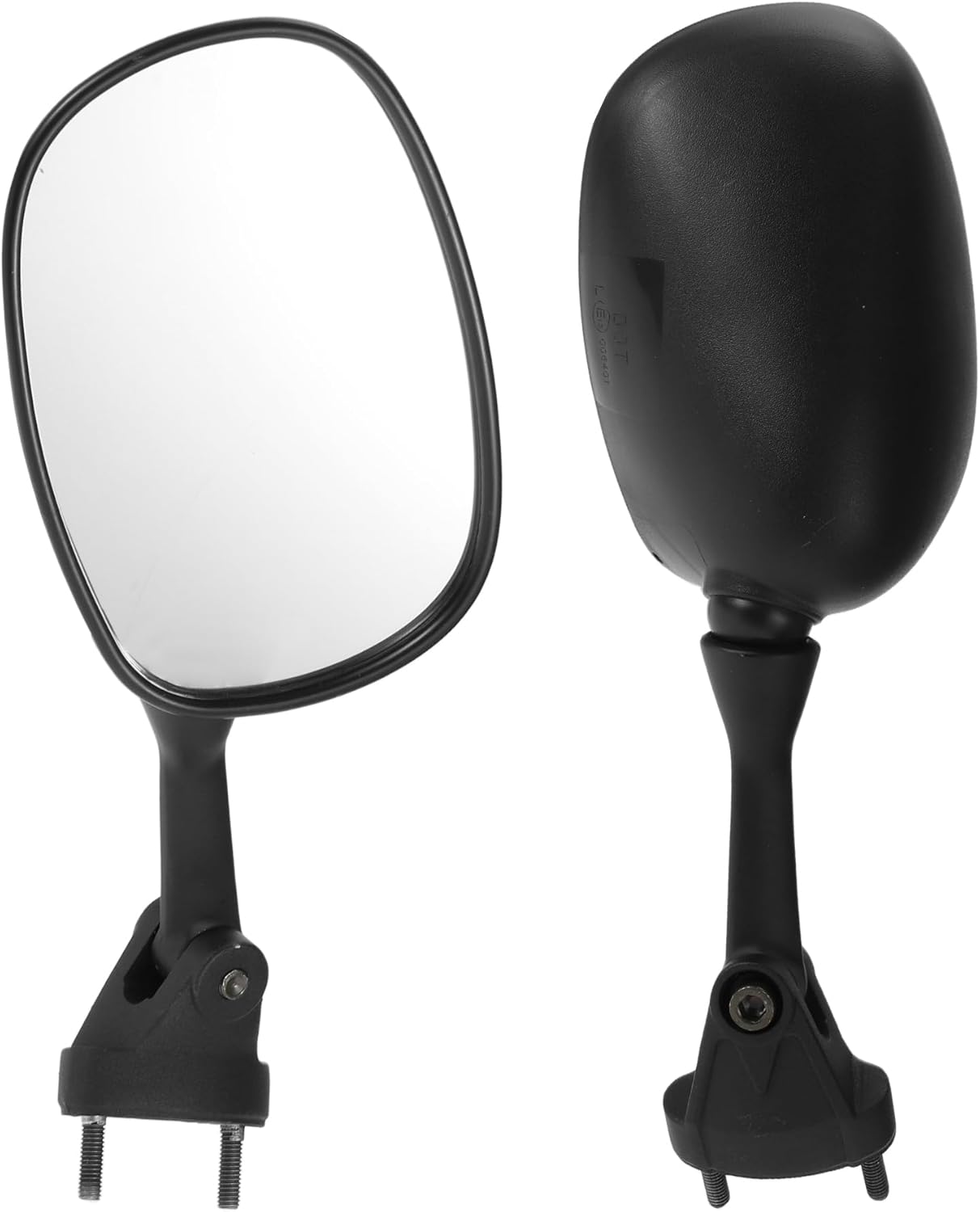 Motorcycle Rear View Mirrors Front Side Mirrors Mount for Kawasaki NINJA ZX 6R 2005-2008 Aluminum Plastic Black Adjustable